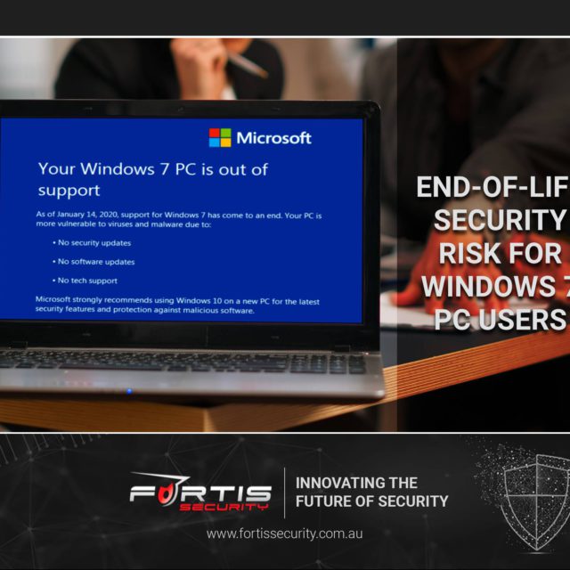 End-of-life Windows 7; Security Risk for PC users